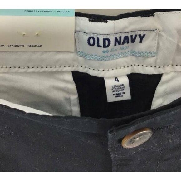 Old Navy Shorts 4 Black Walking Flat Front New - Picture 5 of 8